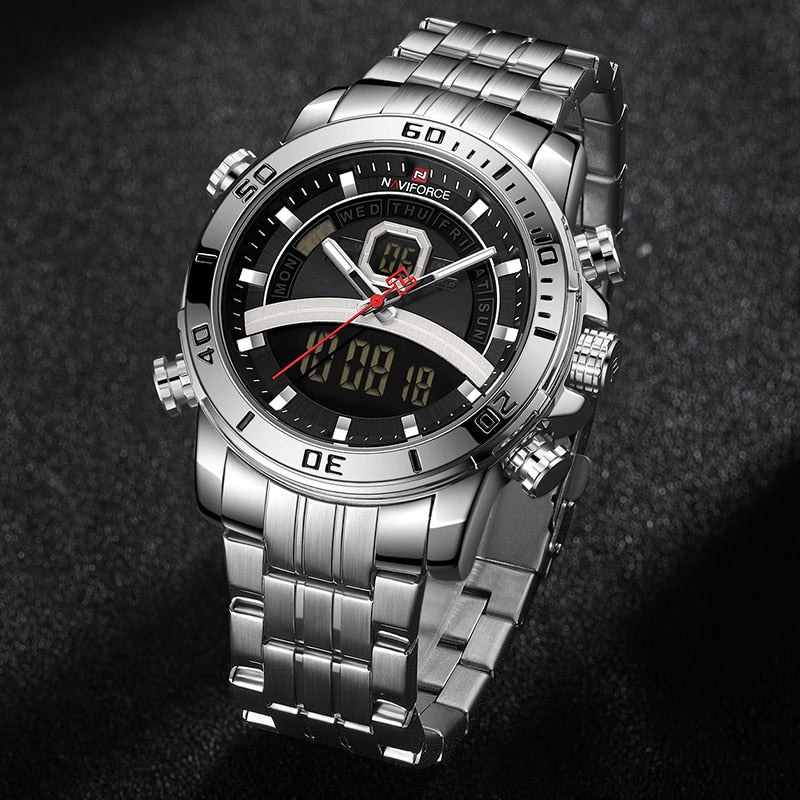 Orologio Tattico in Acciaio Inossidabile da Uomo