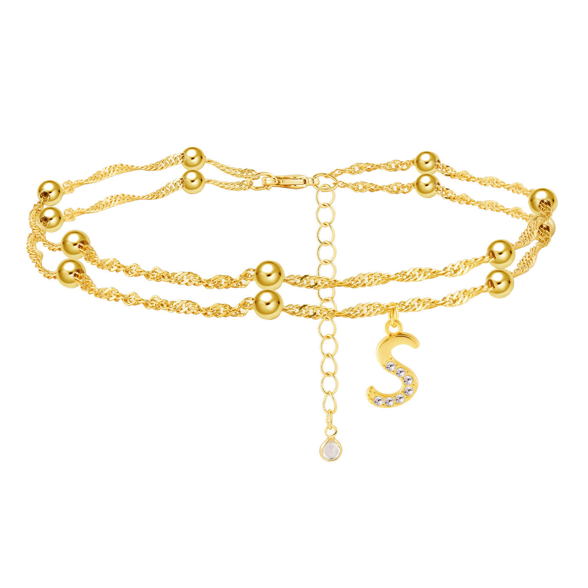 Cavigliera Elegante con Iniziale da Donna