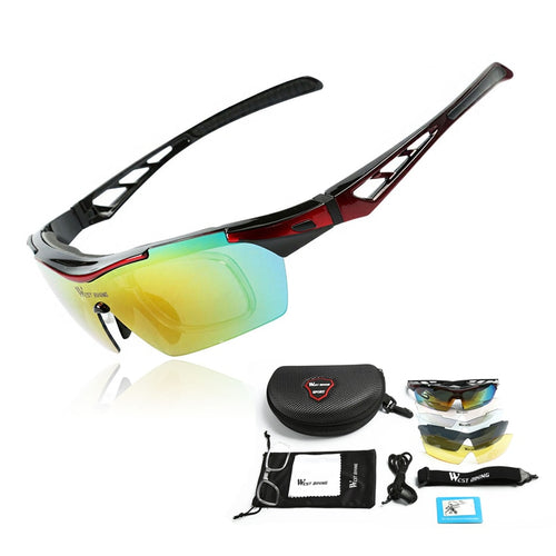 5 Lens Polarized Cycling Sunglasses