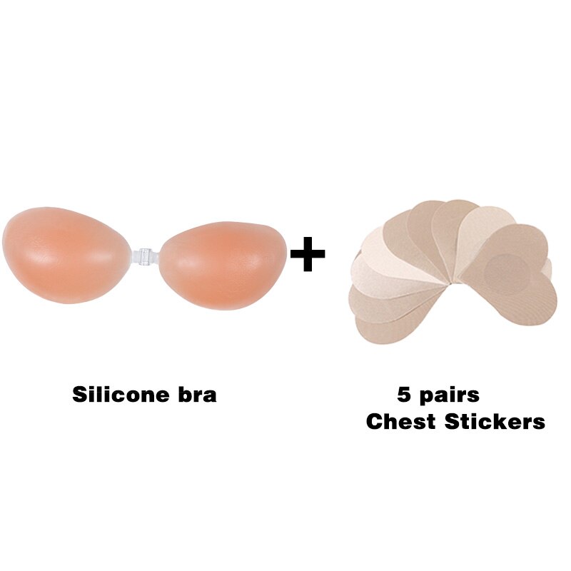 Reggiseno Push Up in Silicone Senza Spalline da Donna