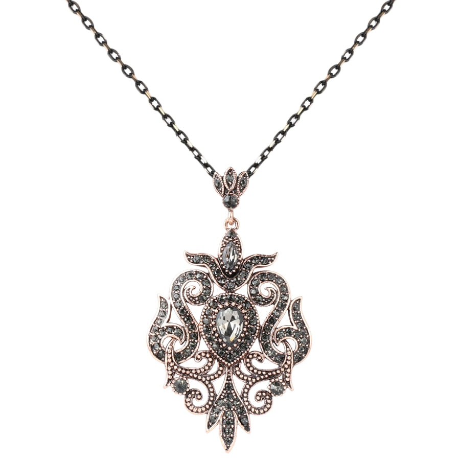Collana con Ciondolo in Cristallo Vintage da Donna