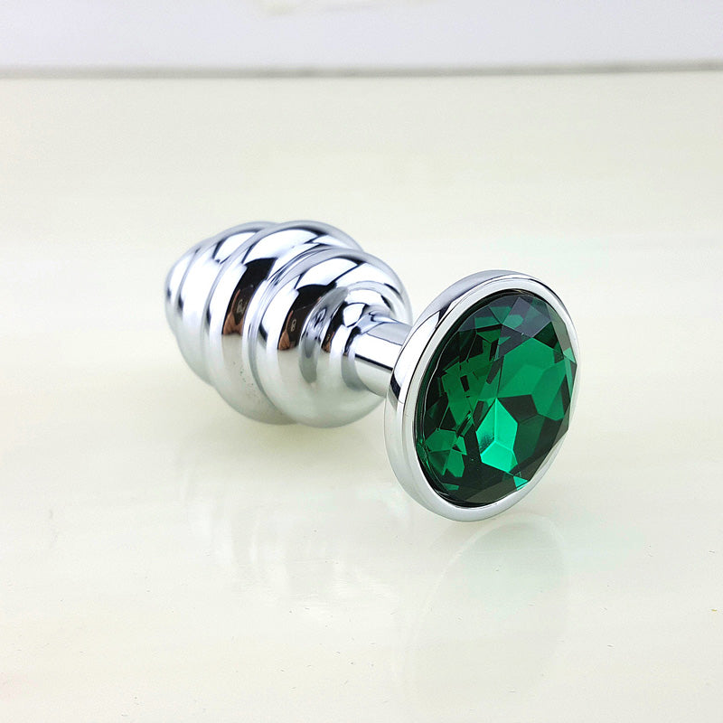 Cute Ergonomic Bullet Shaped Metal Anal Plug