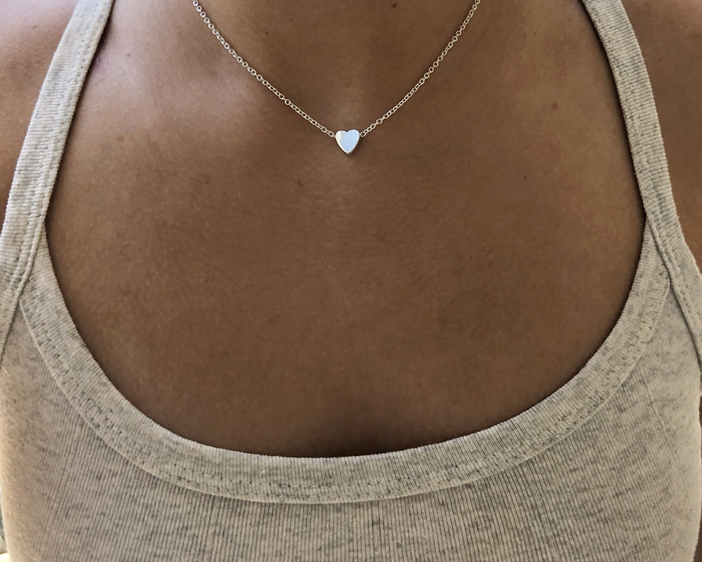 Collana con Ciondolo a Forma di Cuore da Donna