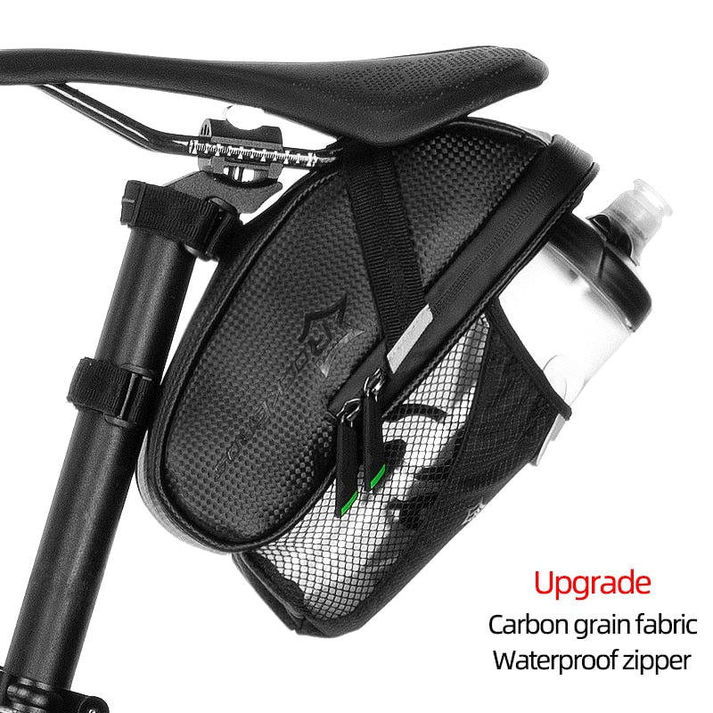 Black Nylon Bicycle Saddle Bag
