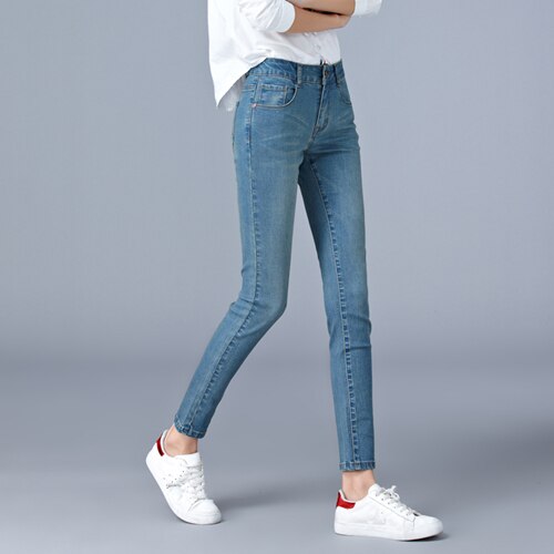 Jeans Skinny in Denim da Donna