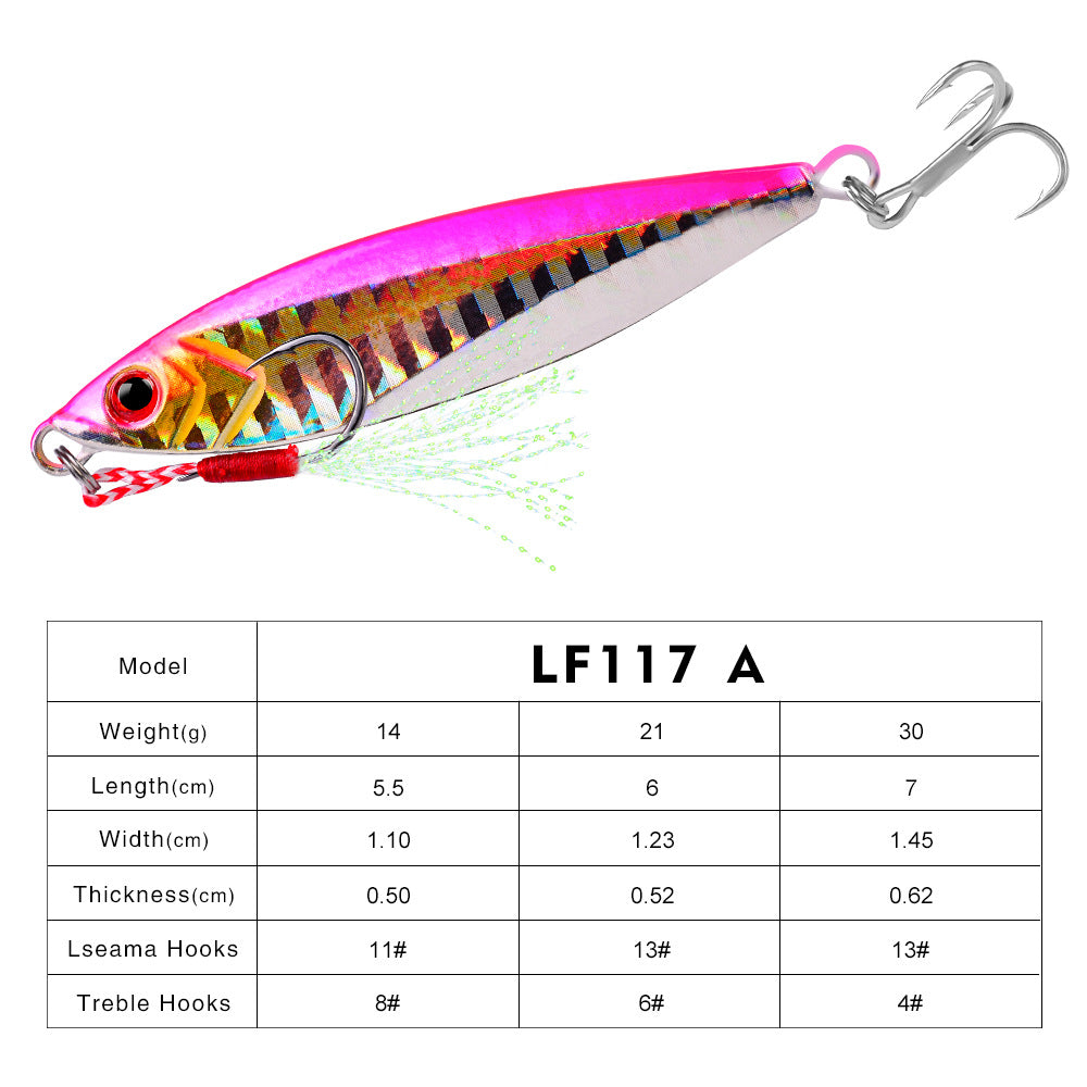 Esca da Pesca Jig in Metallo Colorato