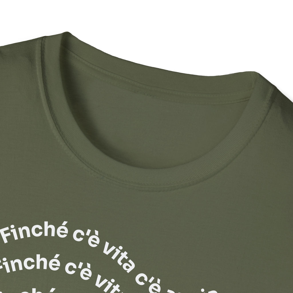 T-shirt Unisex C È ANSIA Stile Casual Moda
