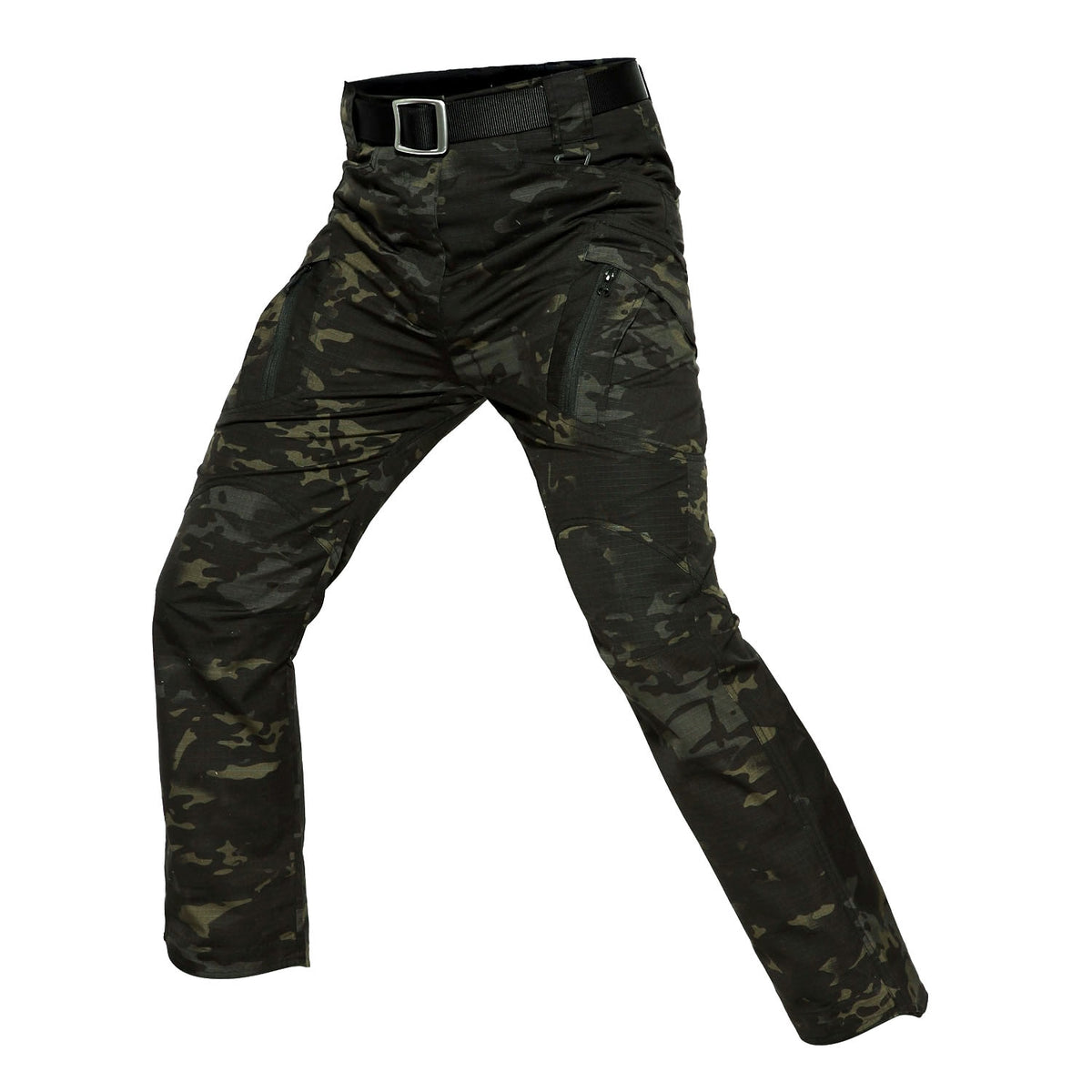 Pantaloni Tattici da Uomo a Tinta Unita