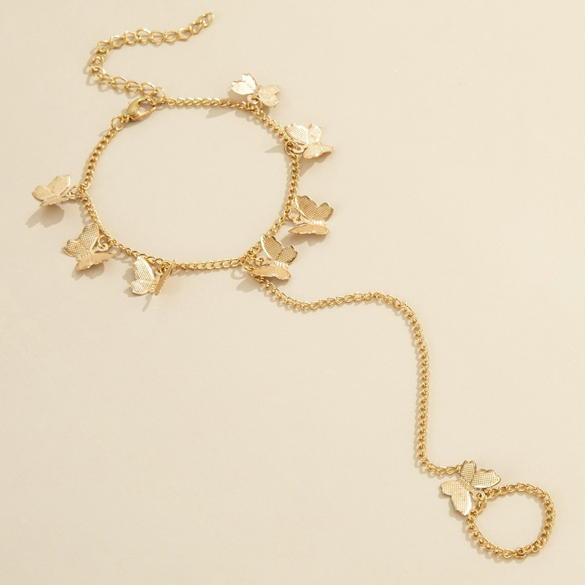 Bracciale Farfalla Aesthetic con Anello