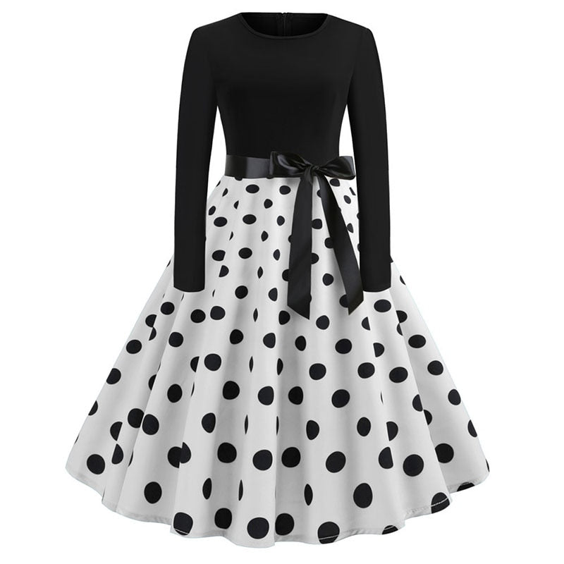 Vestito Swing Donna Stile Natalizio