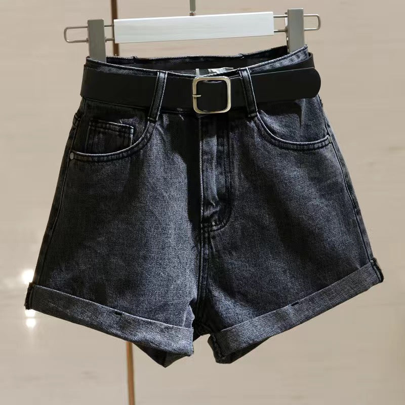 Shorts in Denim Larghi da Donna