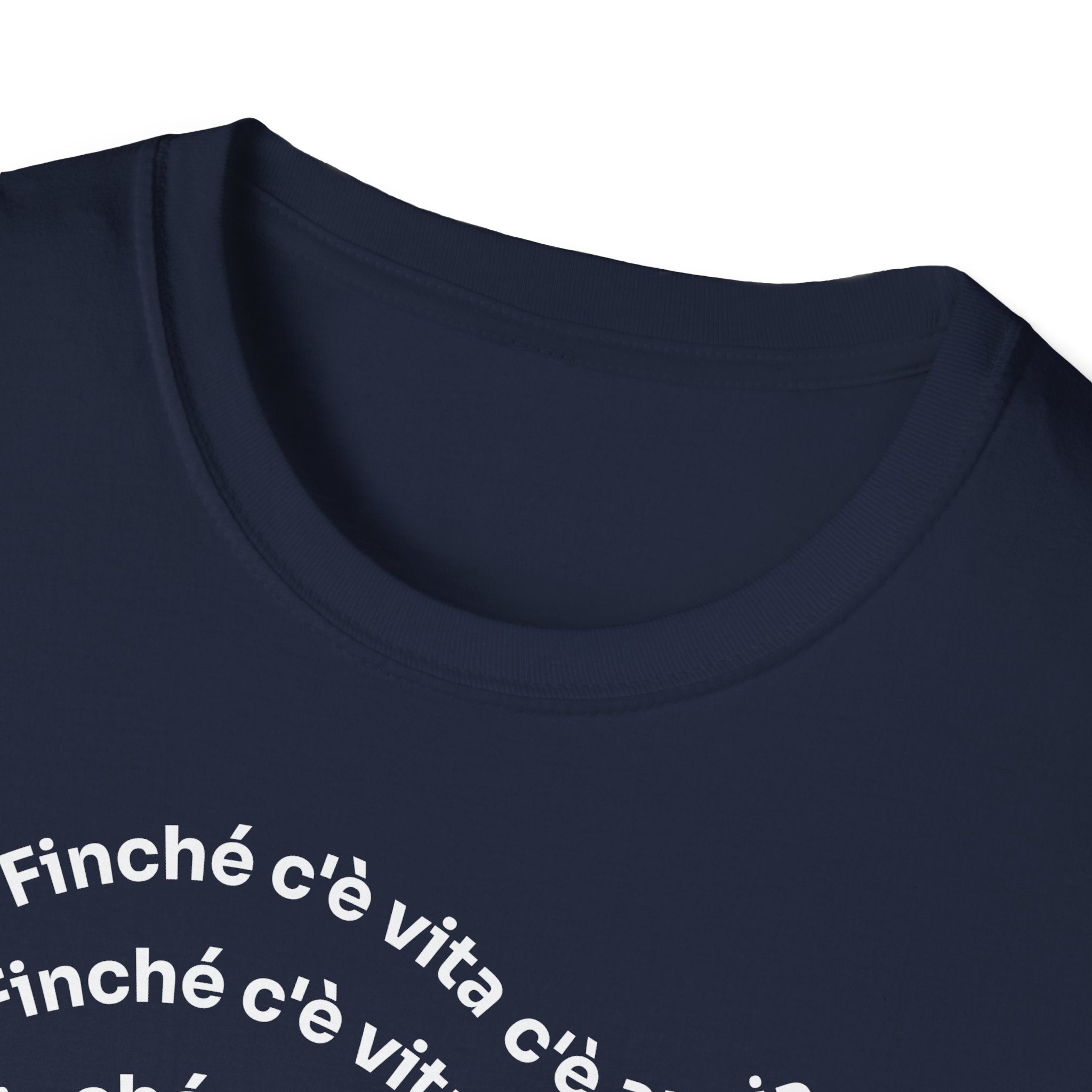 T-shirt Unisex C È ANSIA Stile Casual Moda
