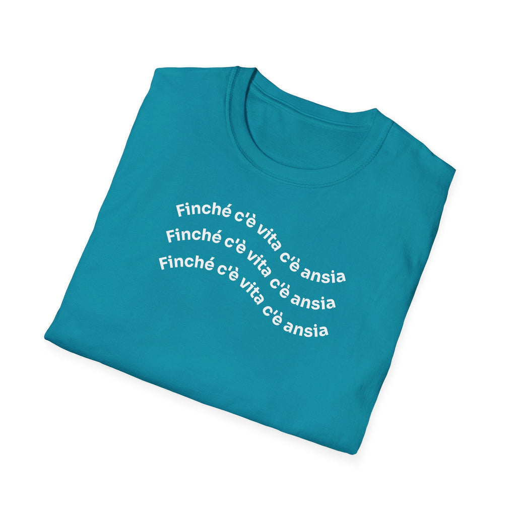 T-shirt Unisex C È ANSIA Stile Casual Moda