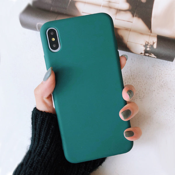Solid Color Silicone Case for iPhone