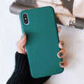 Solid Color Silicone Case for iPhone