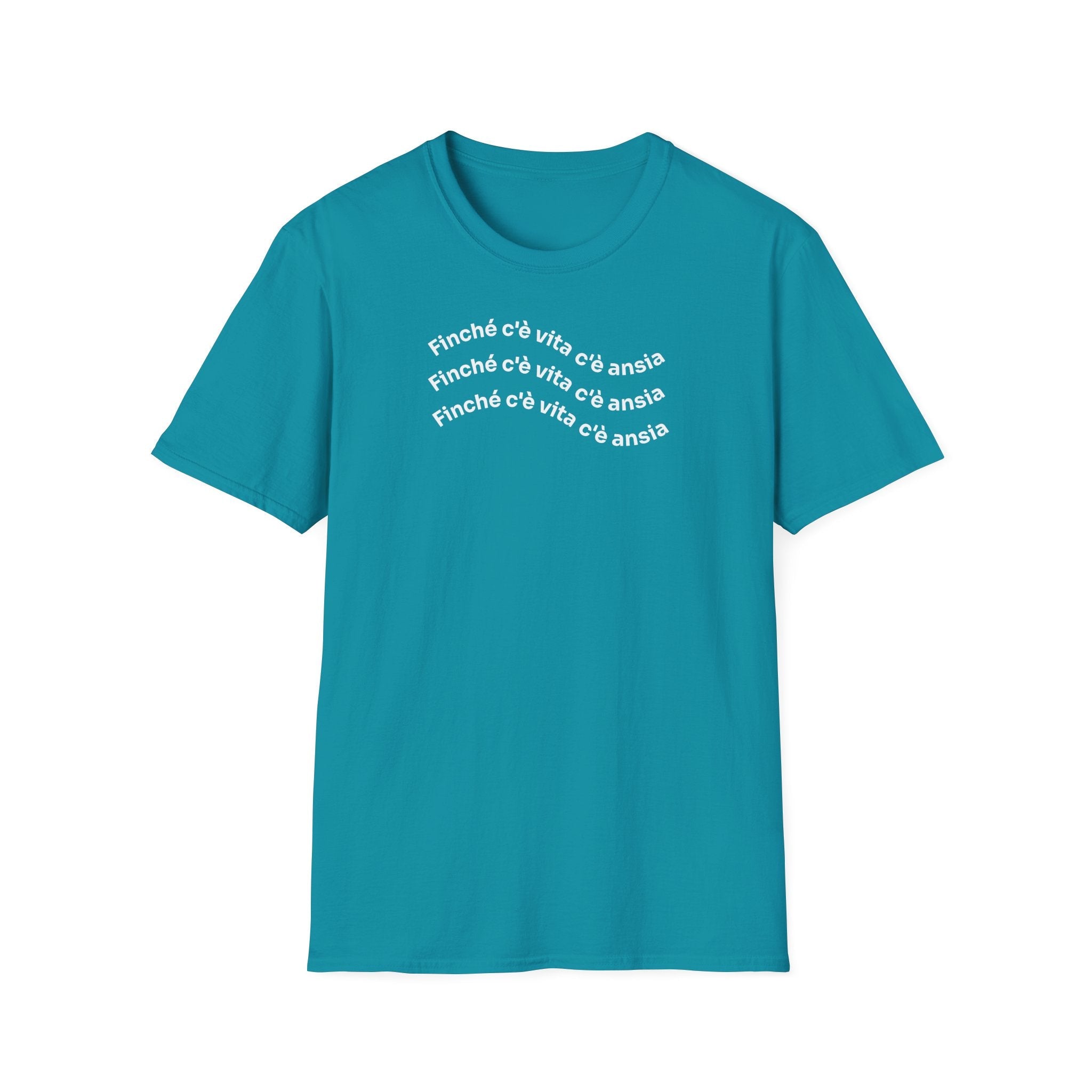 T-shirt Unisex C È ANSIA Stile Casual Moda
