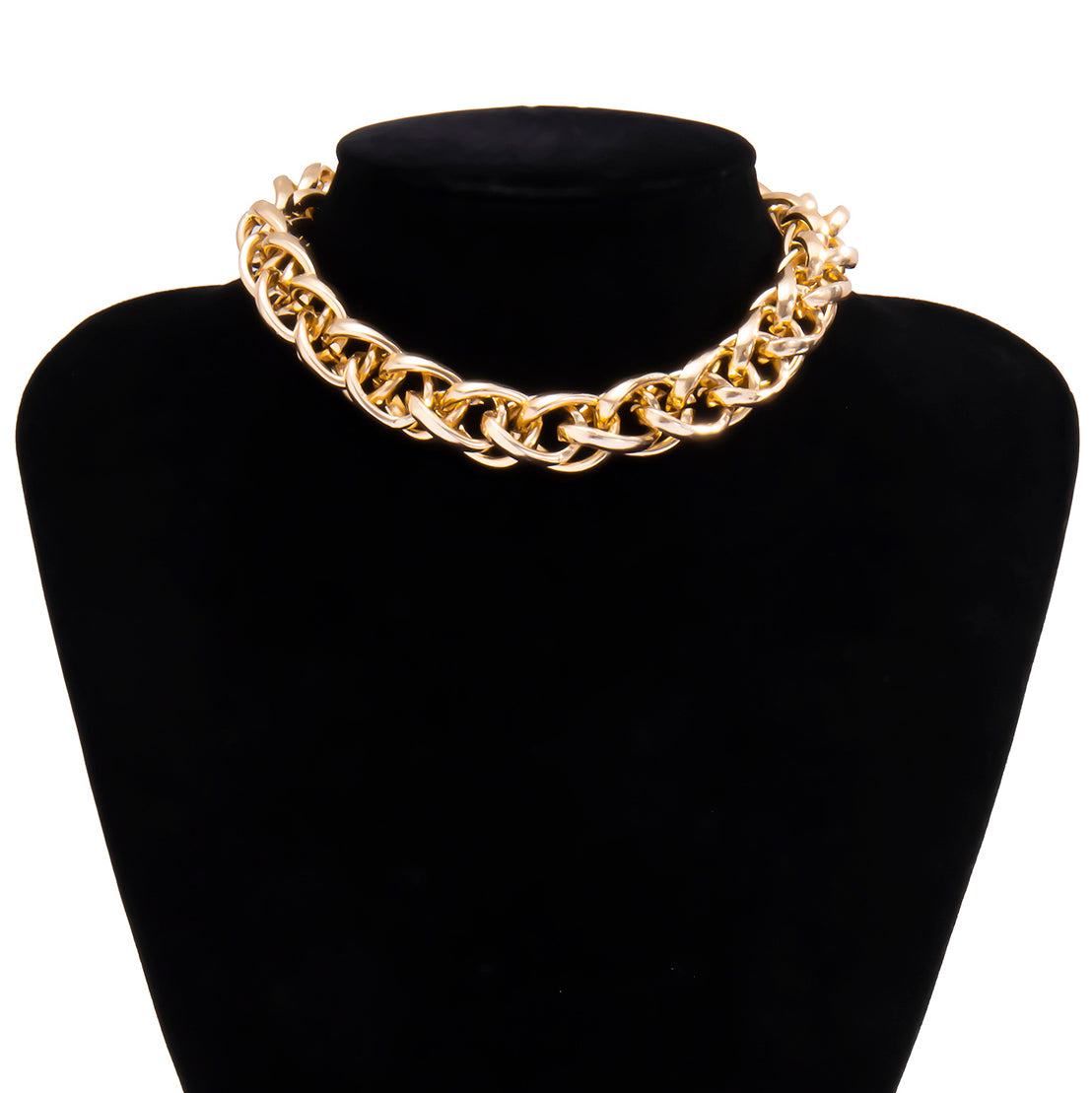 Collana Choker Punk con Lucchetto da Donna