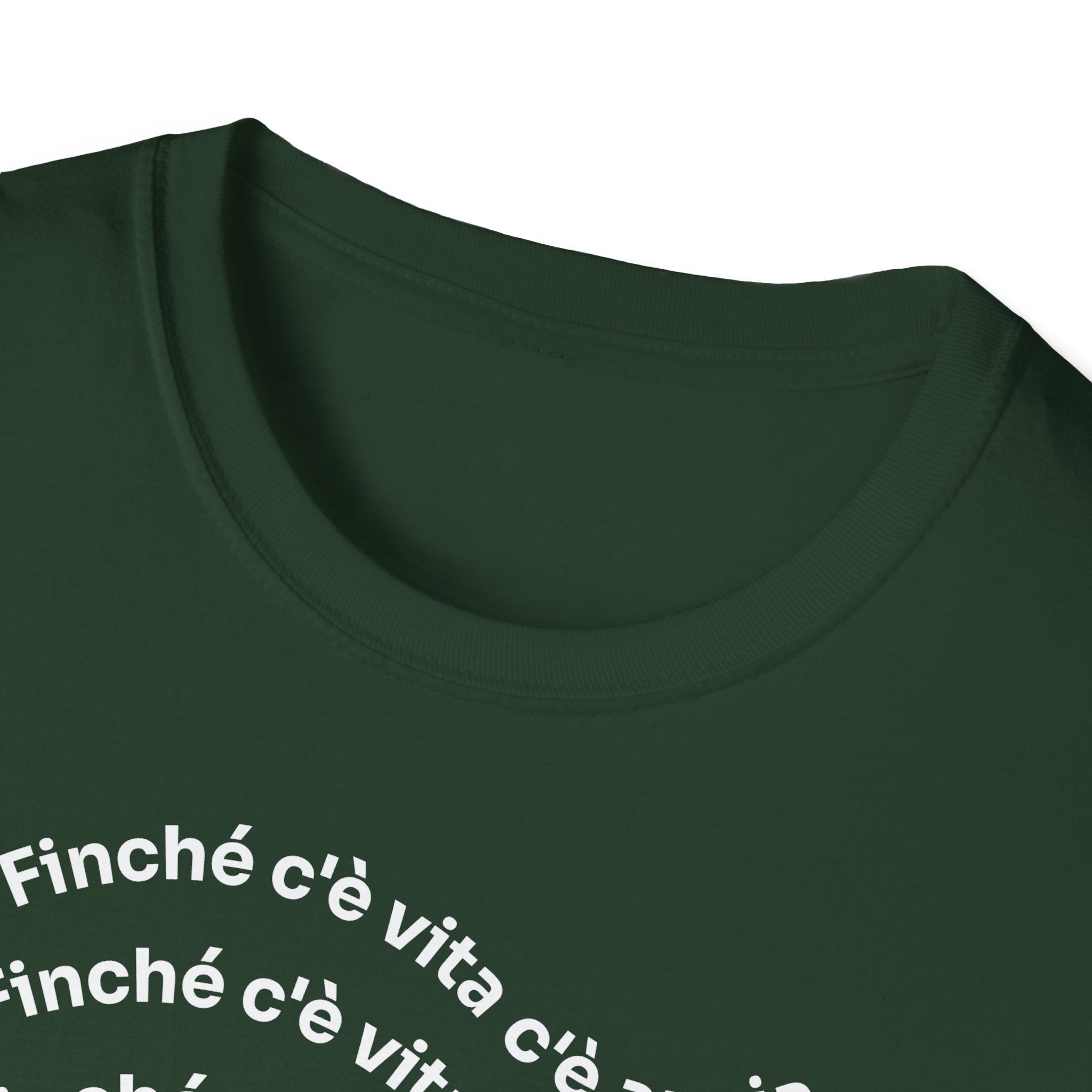 T-shirt Unisex C È ANSIA Stile Casual Moda