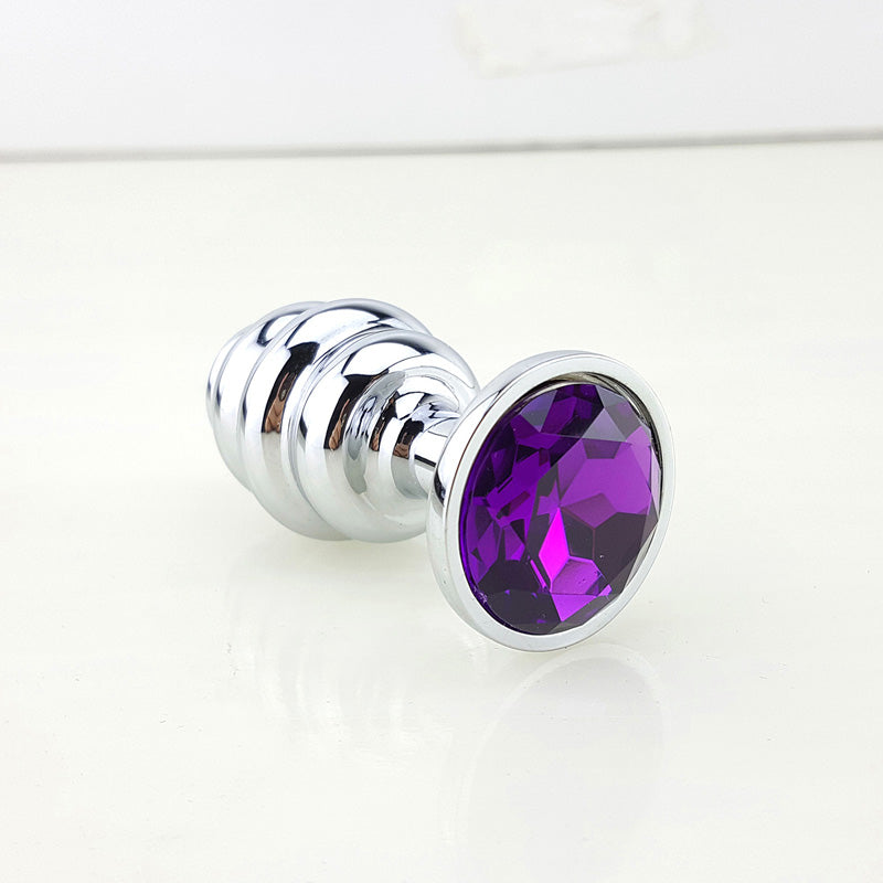 Cute Ergonomic Bullet Shaped Metal Anal Plug