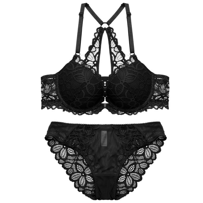 Set Lingerie in Pizzo con Chiusura Frontale da Donna