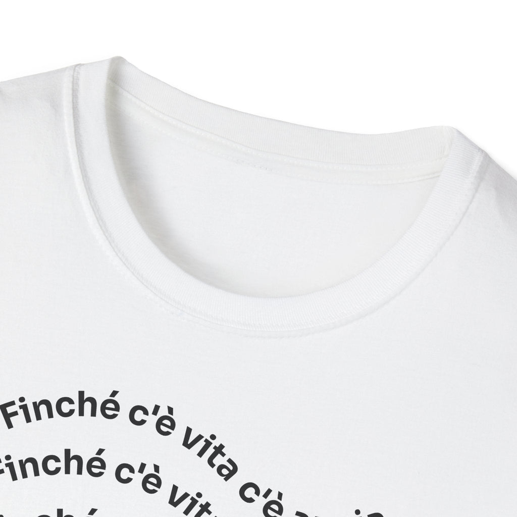 T-shirt Unisex C È ANSIA Stile Casual Moda