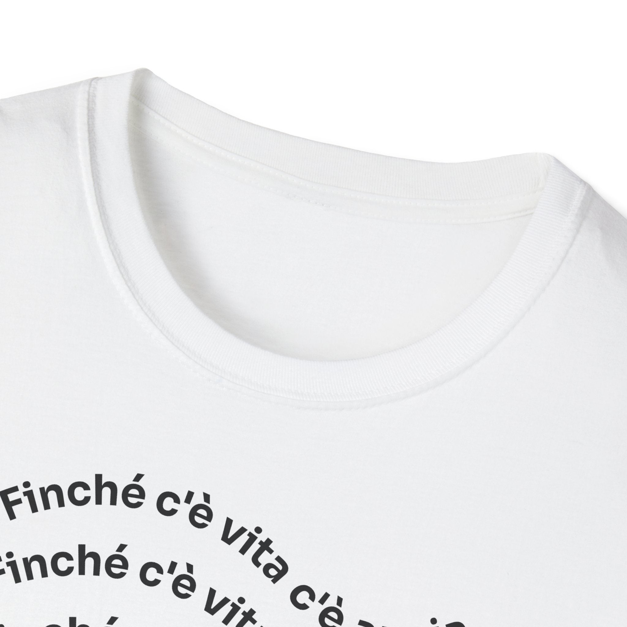 T-shirt Unisex C È ANSIA Stile Casual Moda
