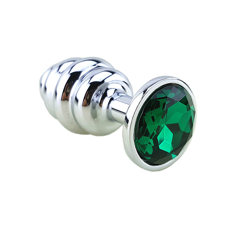 Cute Ergonomic Bullet Shaped Metal Anal Plug