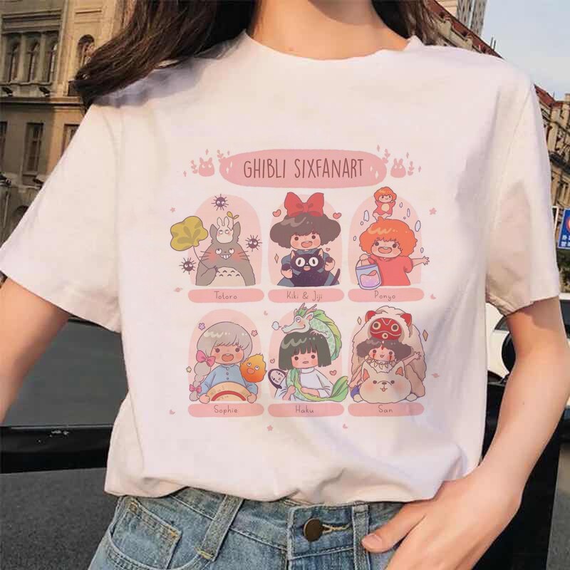 T-Shirt con Stampa Kawaii da Ragazza