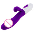 Vibratore Rabbit Dildo in Silicone per Punto G