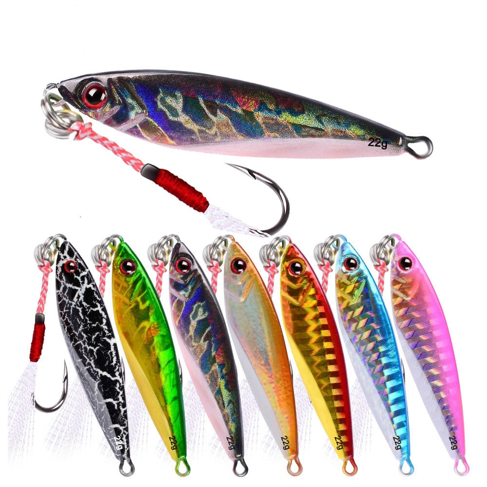 Esca da Pesca Jig in Metallo Colorato