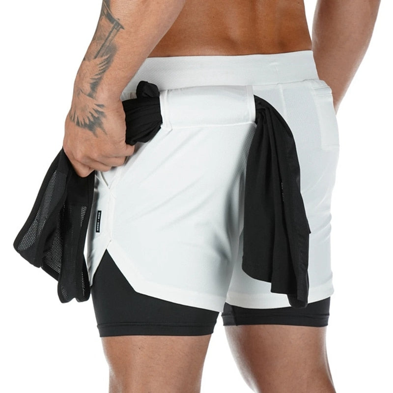 Pantaloncini da Running Uomo con Tasca Nascosta