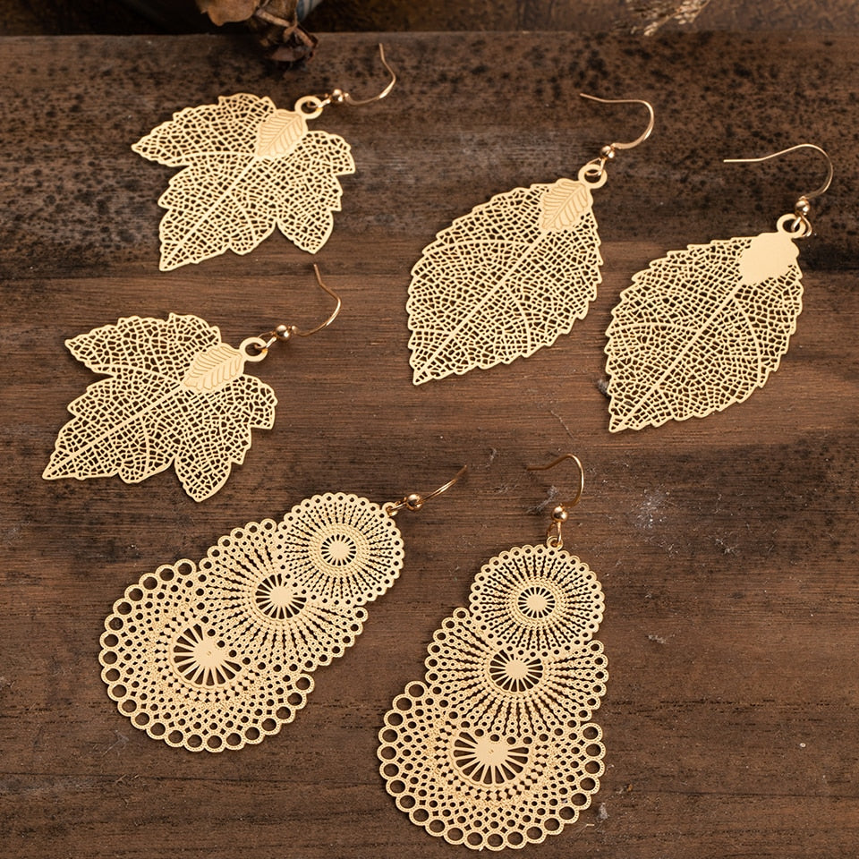 Orecchini a Goccia Colorati Stile Boho da Donna