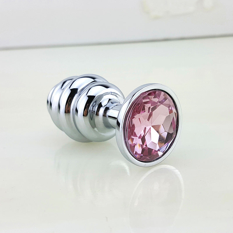 Cute Ergonomic Bullet Shaped Metal Anal Plug