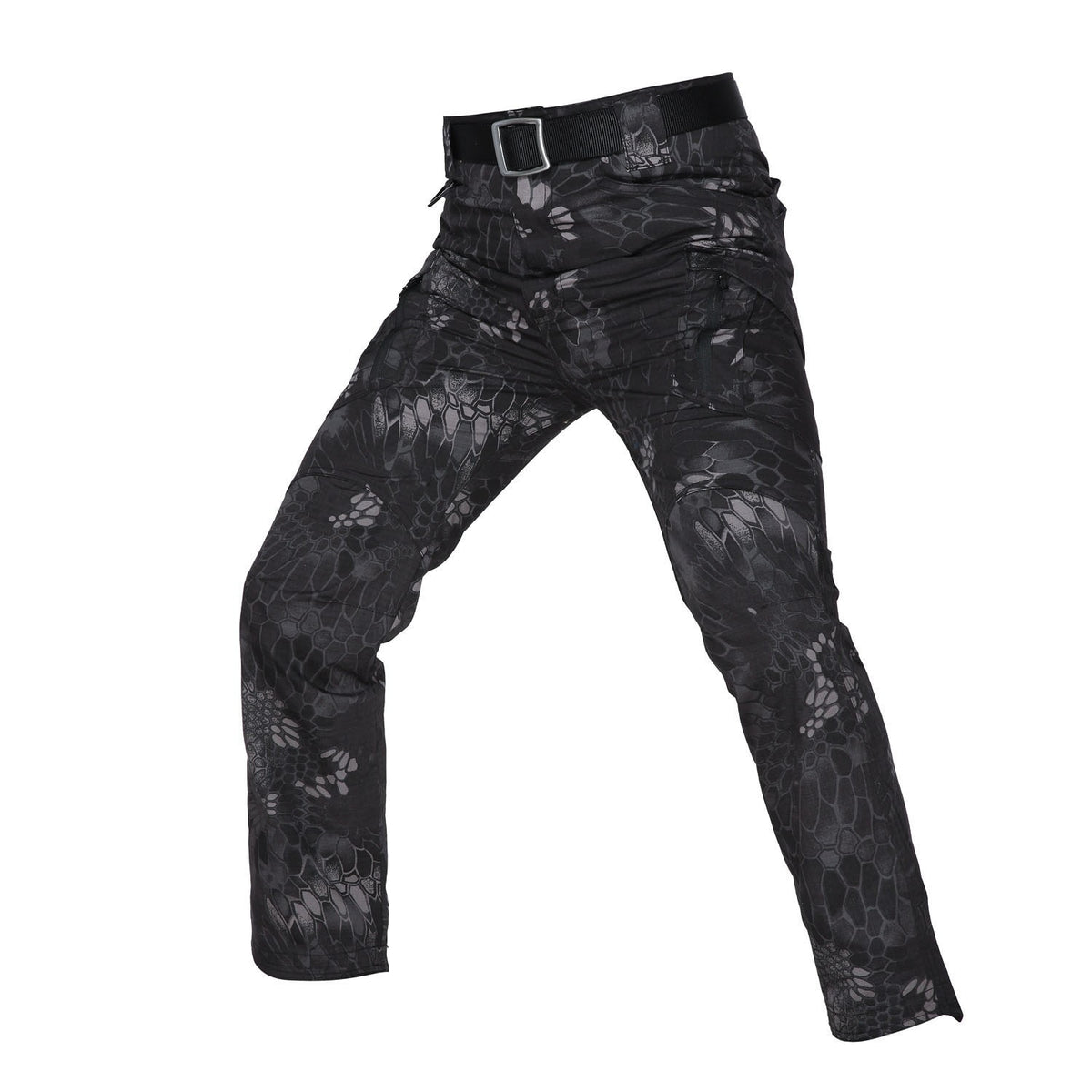 Pantaloni Tattici da Uomo a Tinta Unita
