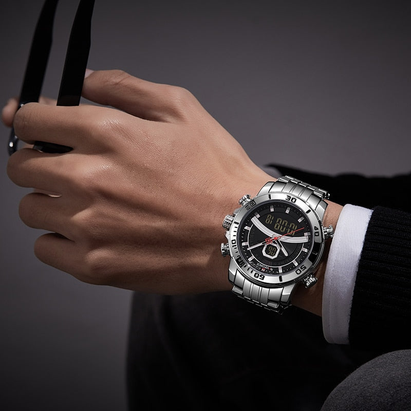 Orologio Tattico in Acciaio Inossidabile da Uomo