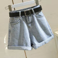 Shorts in Denim Larghi da Donna