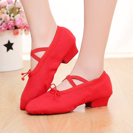 Scarpe da Ballo Jazz in Tela Morbida