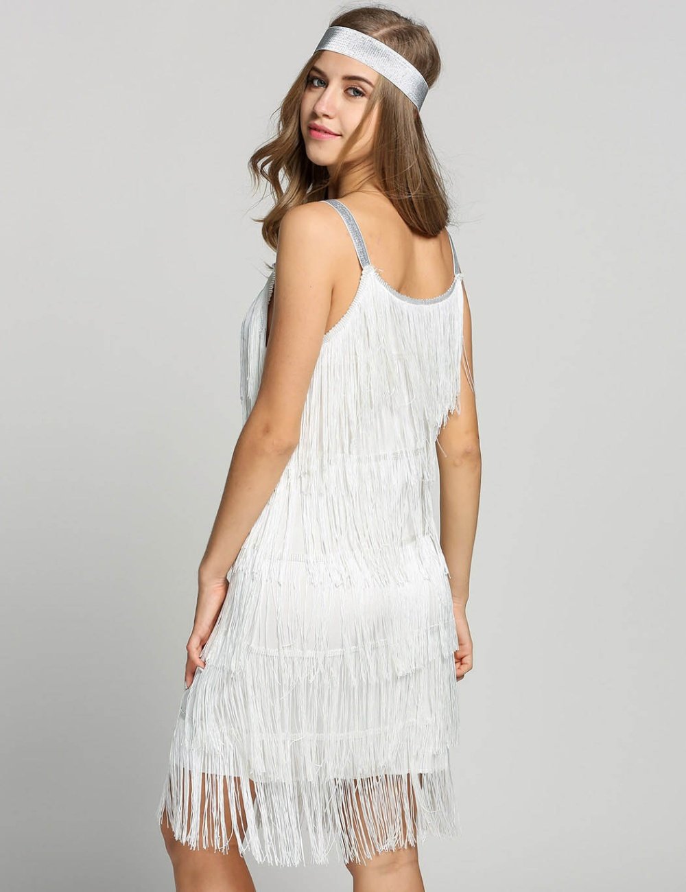 Miniabito Flapper da Donna con Cerchietto