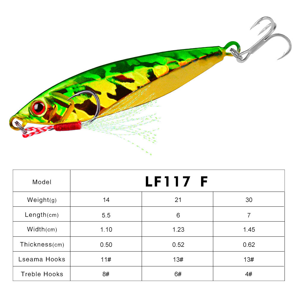 Esca da Pesca Jig in Metallo Colorato