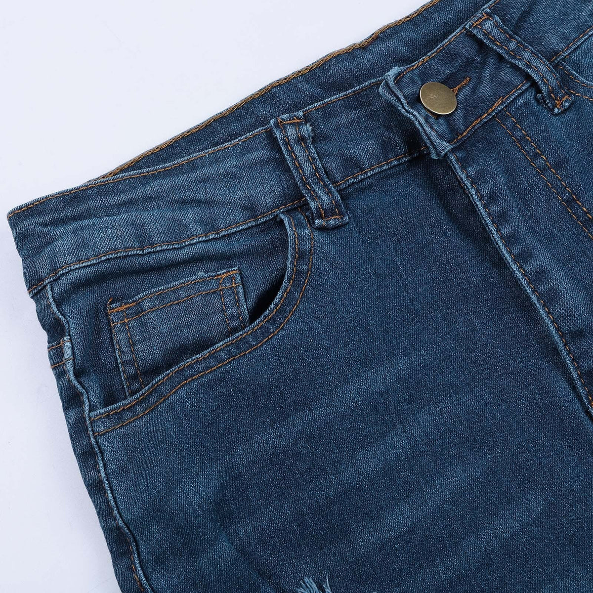 Jeans Skinny Strappati Effetto Push-Up