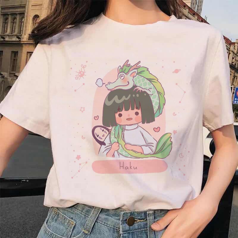 T-Shirt con Stampa Kawaii da Ragazza