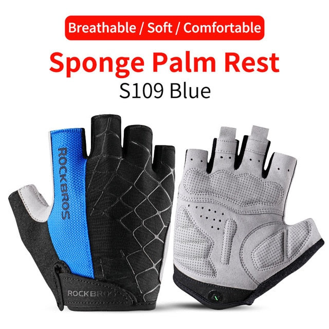 Guanti da Ciclismo Mezze Dita Antiurto Antiscivolo Unisex