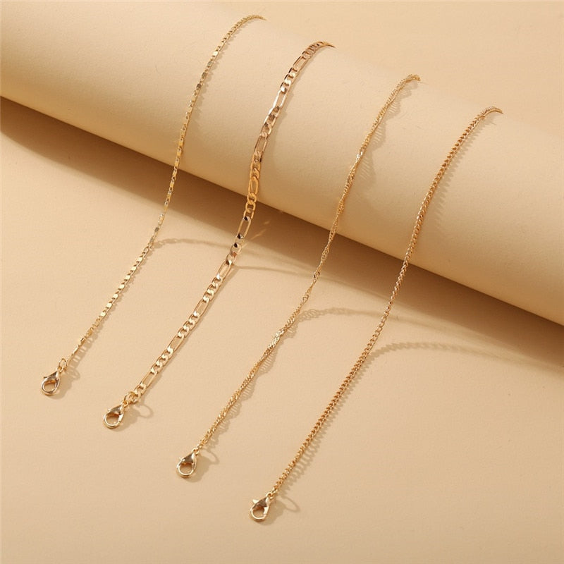 Set di Cavigliere Color Oro Fashion