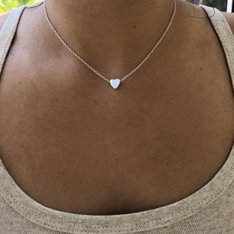 Collana con Ciondolo a Forma di Cuore da Donna