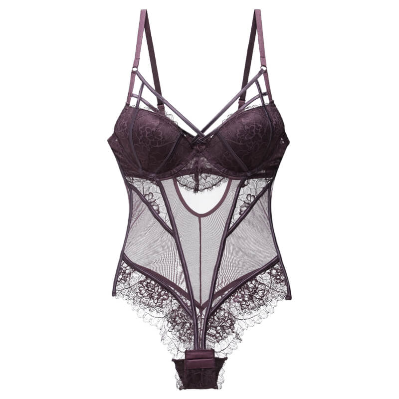Body Push Up da Donna in Pizzo Trasparente
