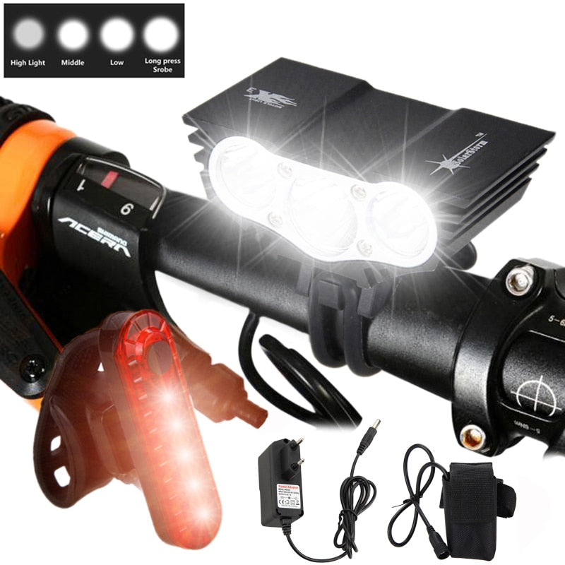 7000 Lumens Bike Front Handlebar LED Light