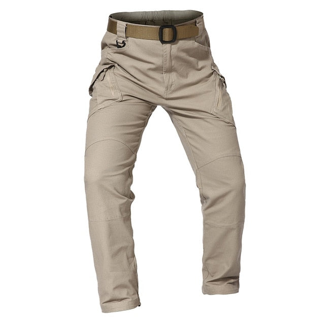 Pantaloni Tattici da Uomo a Tinta Unita