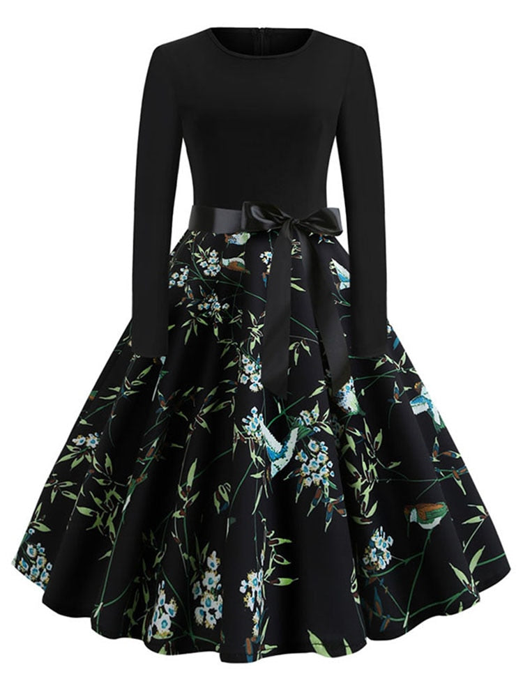 Vestito Swing Donna Stile Natalizio