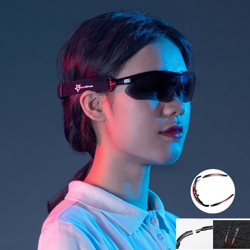 Occhiali da Sole Sportivi da Uomo con Protezione UV e Lenti Intercambiabili