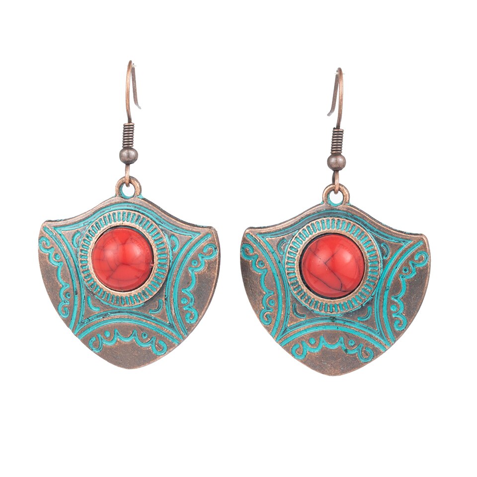 Orecchini Pendenti in Metallo Stile Boho da Donna